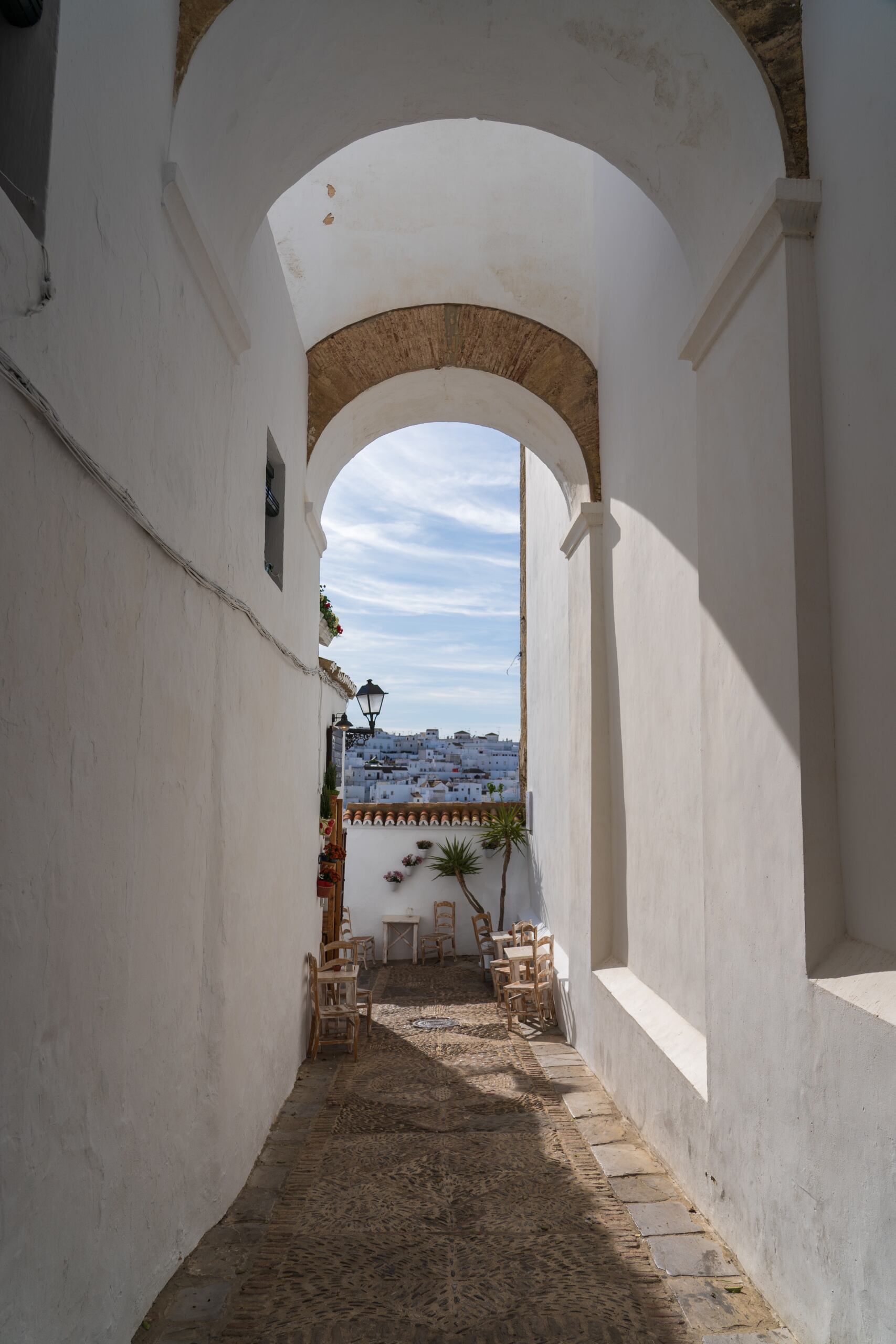 Calle pintoresca en Vejer de la Frontera